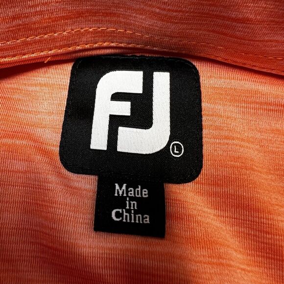 FootJoy Men's Orange and Red Polo Shirts - Picture 3 of 12